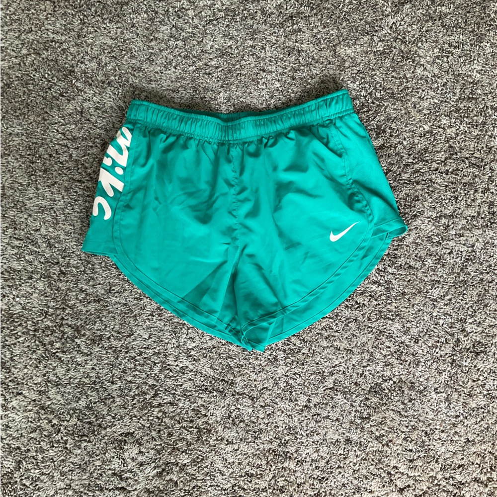Teal and pink nike running shorts size medium